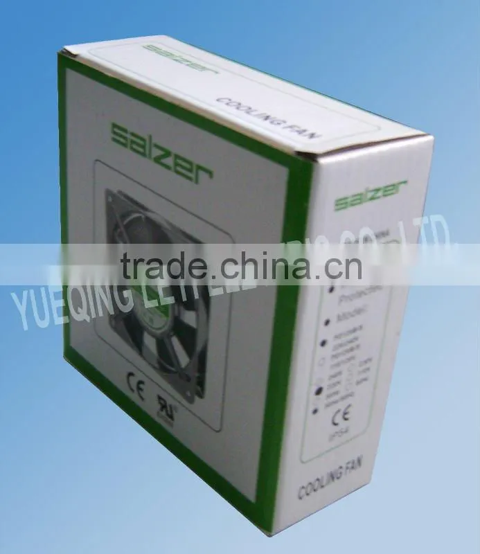 SALZER AC Axial Fan 120X120X38mm TUV, CE, UL Approved