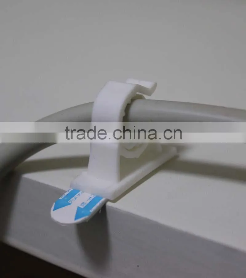 plastic self adhesive wire clip