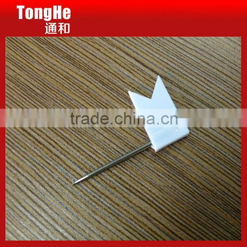 Colorful Decorative Plastic Flat Flag Pins for Gifts