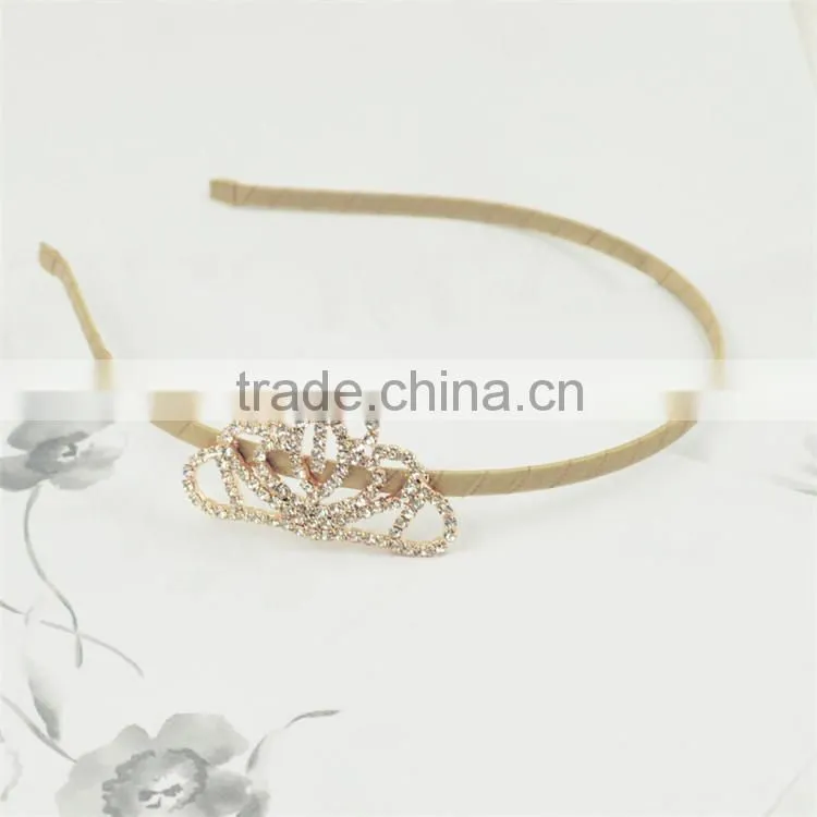 Princess Tiara Headband Royal Baby Pearl Crown Baby Headband Christmas Gift Rhinestone Children accessories