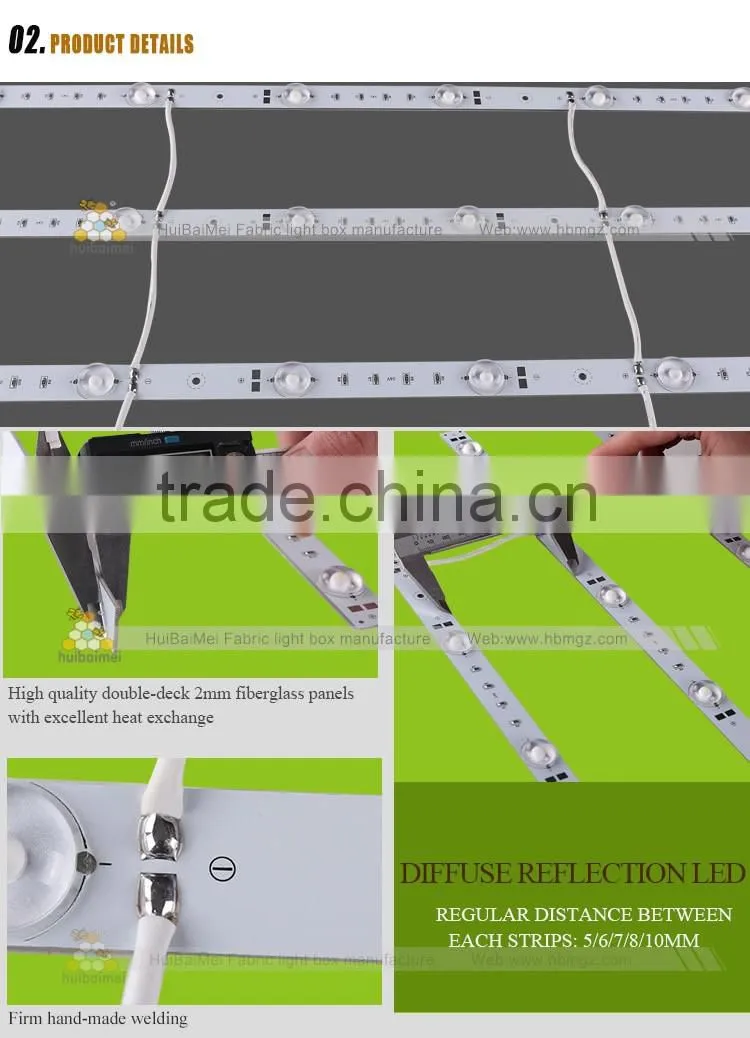 EPISTAR CHIP aluminum rigid led lattice backlight strip