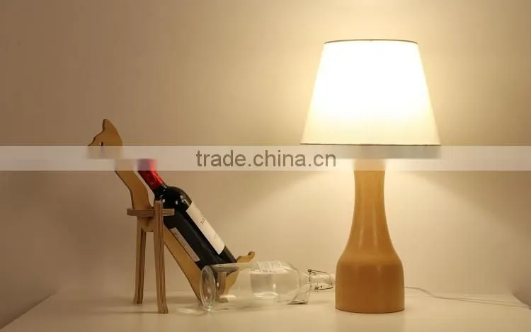 LED Wood table lamp LED Wood table Light JK-879-14 wooden base for table lamps holder