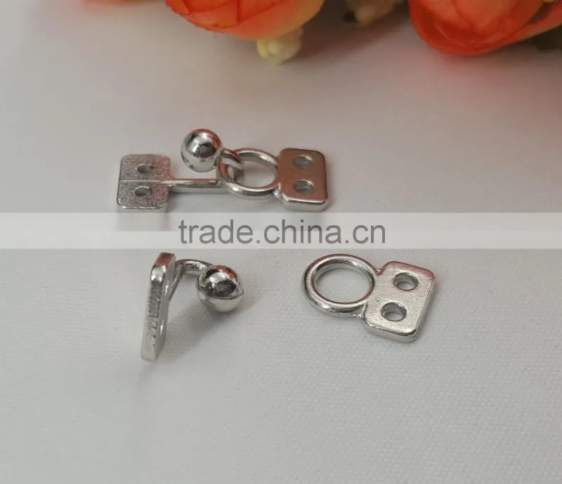 Sedex Audited 2 Pillar Zinc Alloy Metal Hook and eye For Ladies dress and swimming wear