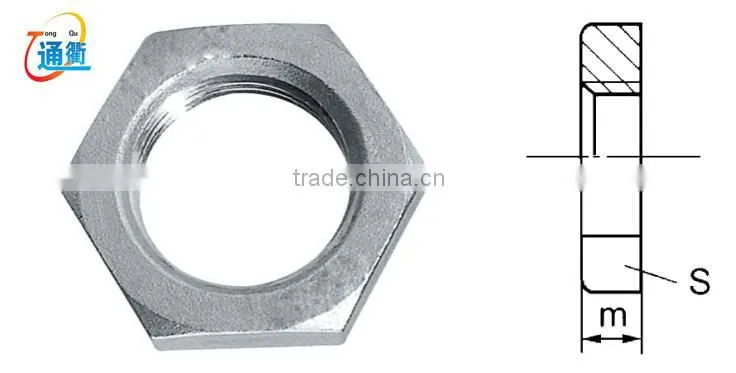 made in china casting stainless steel 316 1/2" npt nut