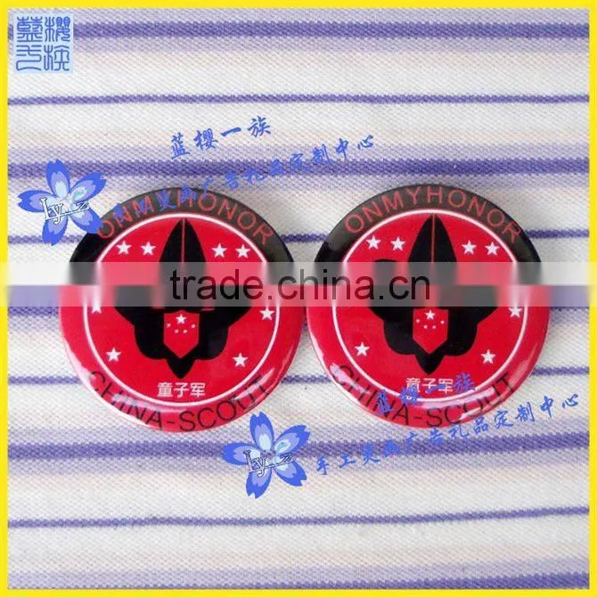 Customized plastic pin button badge