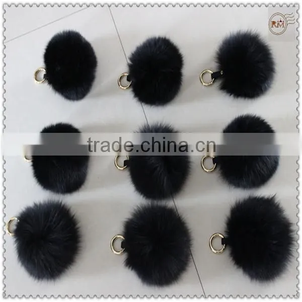Fluffy Fox Fur Pompons in Factory Wholesale Price