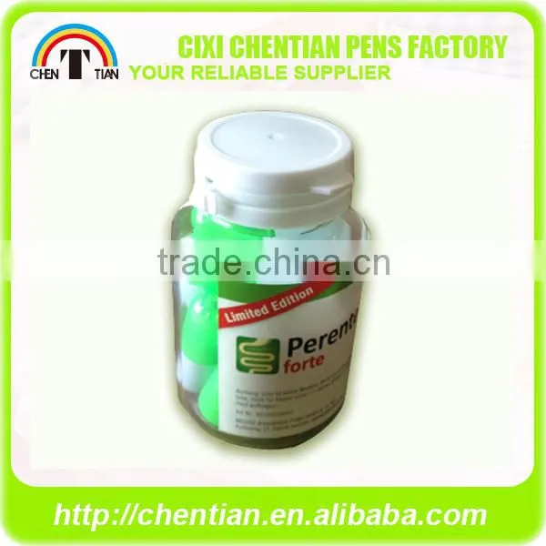 Cixi Chentian New Design Pill Shape Stylus Mini Highlighter Marker Pen Bulk , PP, In PVC Bag Or Bottle