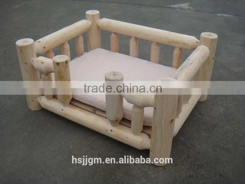 outdoor wooden pet products bed