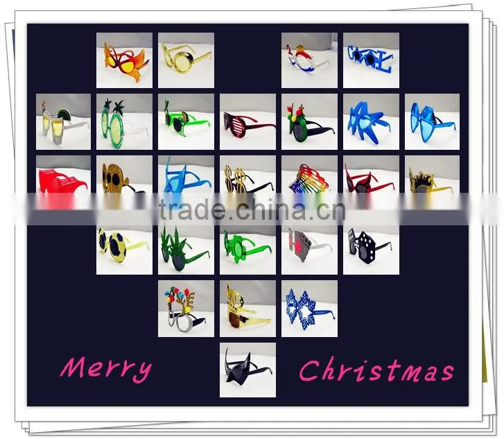 cheap simpleness white & white christmas & party glasses ,customized you logo you like