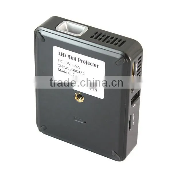 HDMI/VGA/AV/USB/MICRO USB Support Mini Pocket Multimedia DLP LED Projector