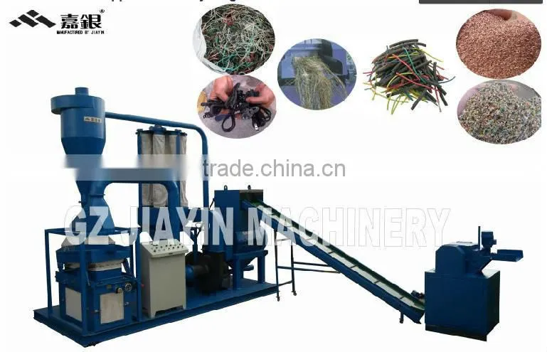CE&ISO drying scrap copper wire recycling machine,crusher machine, washing machine made in China
