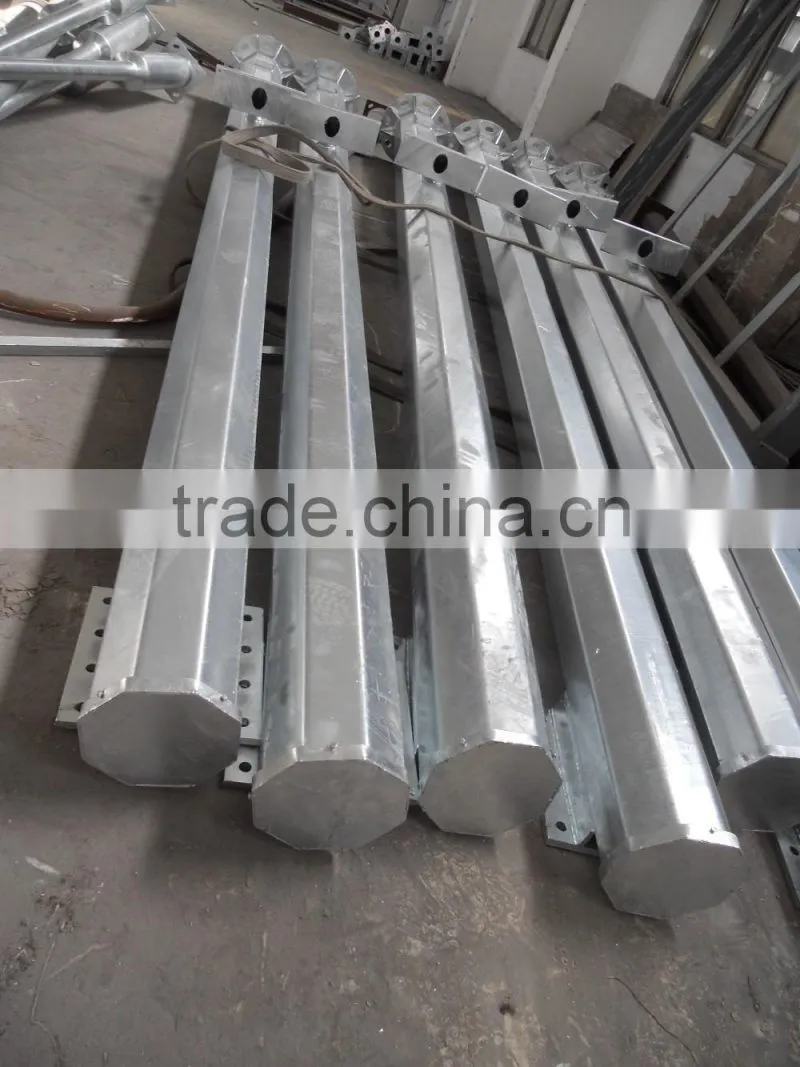 Road steel cctv pole mounting