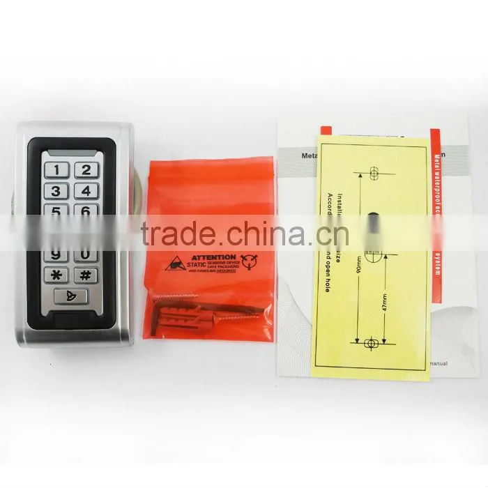 New arrival Waterproof metal case standalone waterproof keypad access control