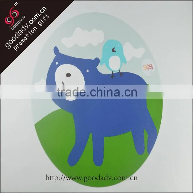 novetly product round shape animal pattern plastic table placemats