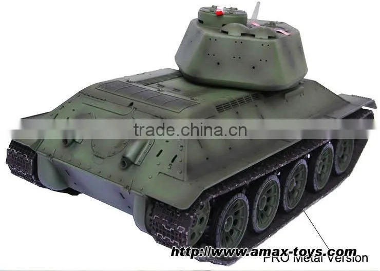 rt-39091 New 1/16 2.4Ghz RC Russian T-34/85 Tank With BB Sound & Smoke