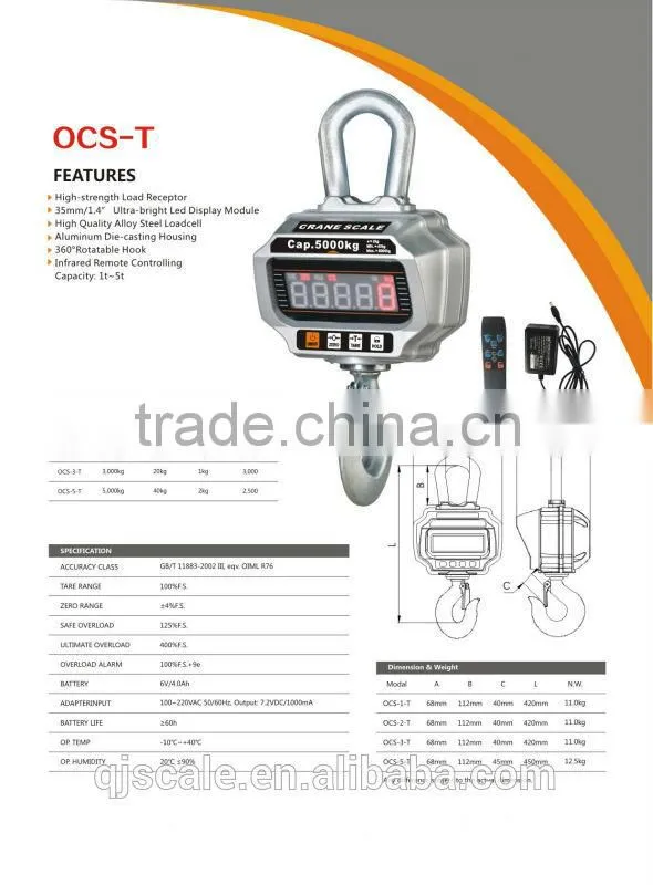 Smart type Electronic crane scale