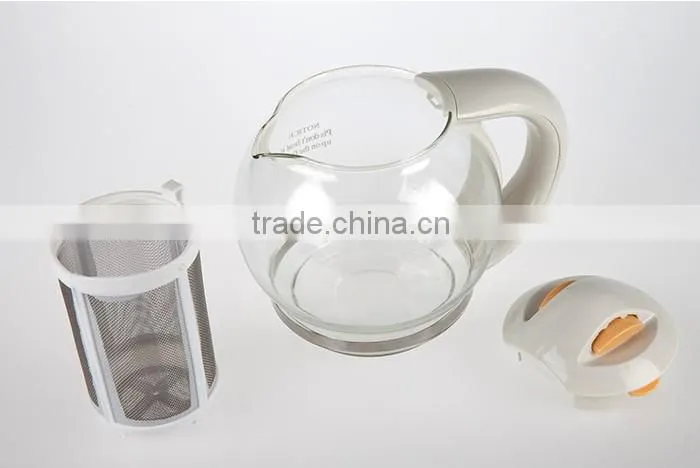 Electric Plastic Kettle Set with Glass Pot