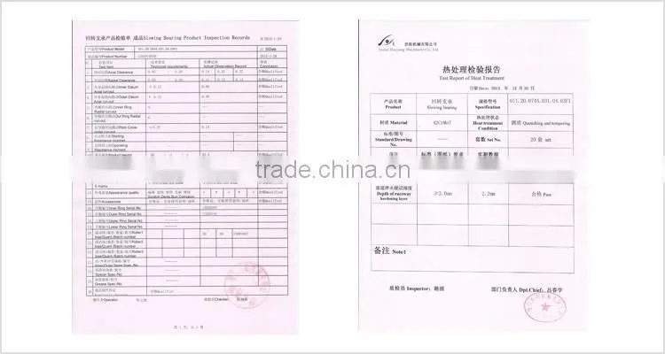 Crossed Roller Slewing Bearing for energy