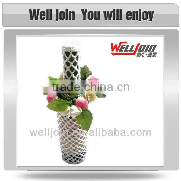 Promotional Plastic Wine Bottle Decoration decorative wine bottle covers