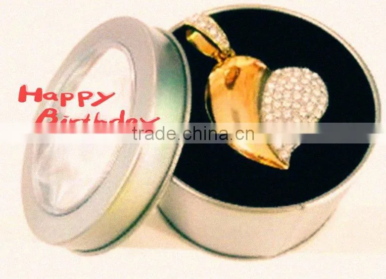 Hot sell ! heart shape exquisite Jewery USB flash drive
