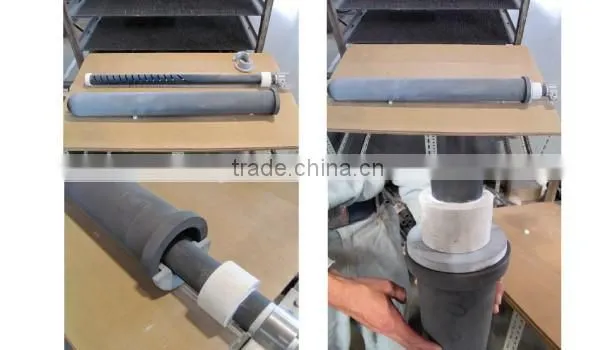 STA Double spiral SiC Heating rod immersion heater for melting aluminum furnace