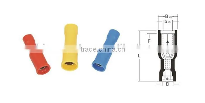 FRD bullet shaped insulated cord end terminal