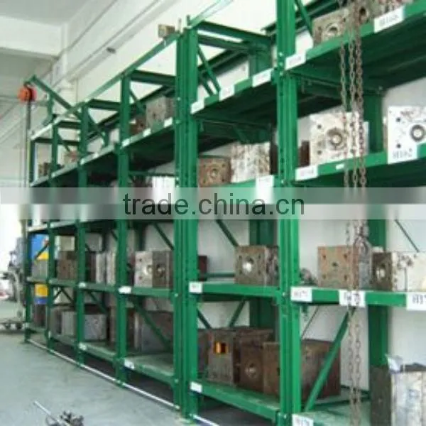 warehouse storage with drawer mold rack