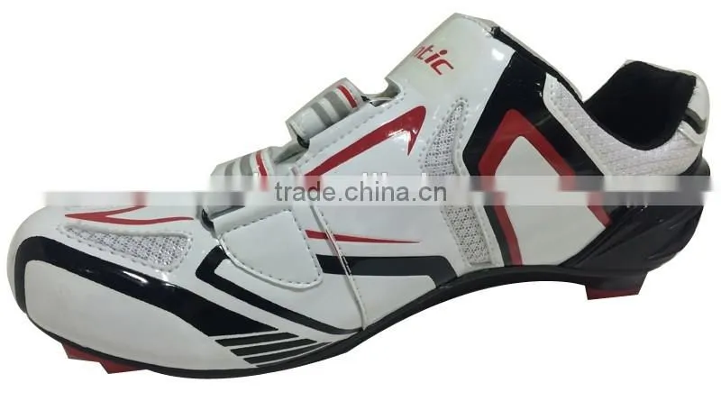 2016 OEM ODM road cycling shoes lock shoes with atop microlock buckle compatible with LOOK and SPD pedals