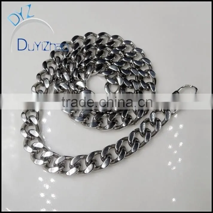 stainless steel men's hip hop gold plated cuban chain bracelets