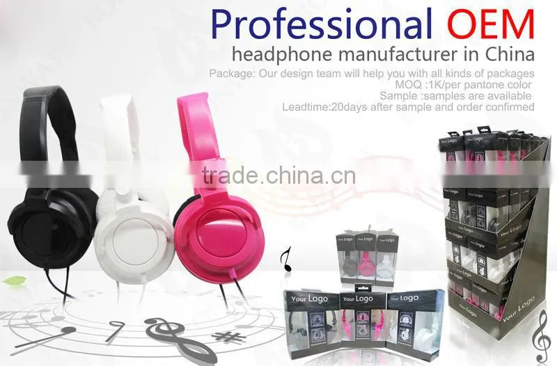 whole sale cheap head phone for computer accessory