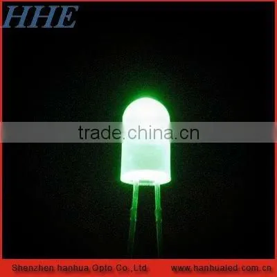 5mm green led round head intensity 30000-40000mcd