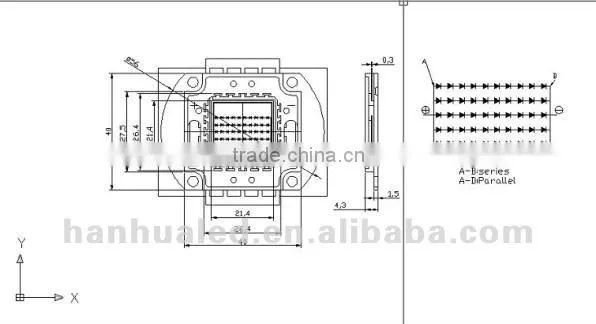 high quality 50w high power led diodes( 1-500w led)