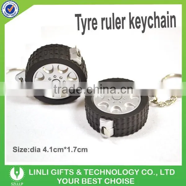 Advertising oem logo car tyre keyring