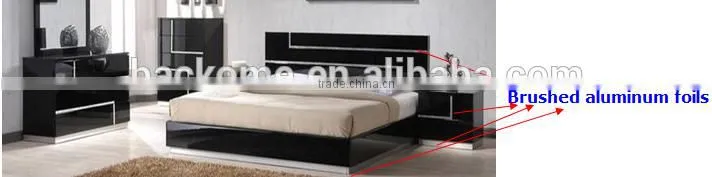 Bedroom design furniture black high gloss