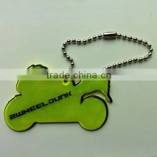 Reflective Soft pvc keychain