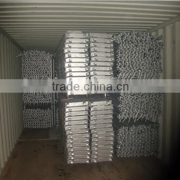 Precision casting scaffolding accessories and ledger head and ring lock
