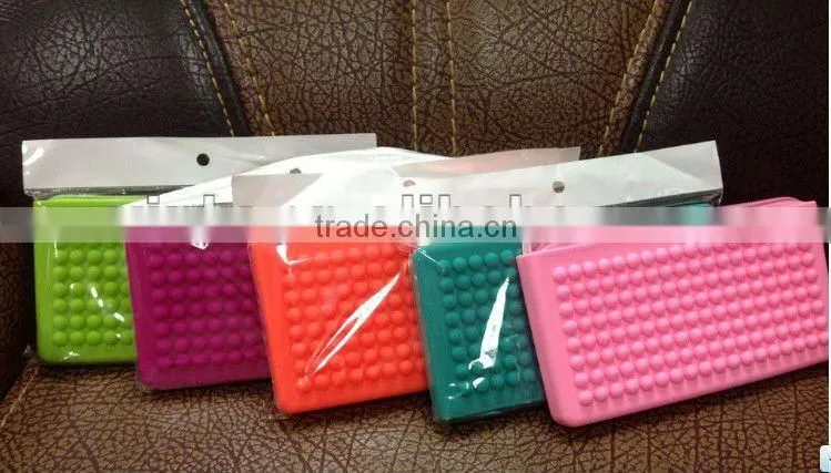 2012 new style silicone women wallets