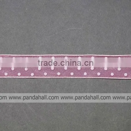 Printed Dot Celebrate Organza Ribbon(ORIB-Q003-3)