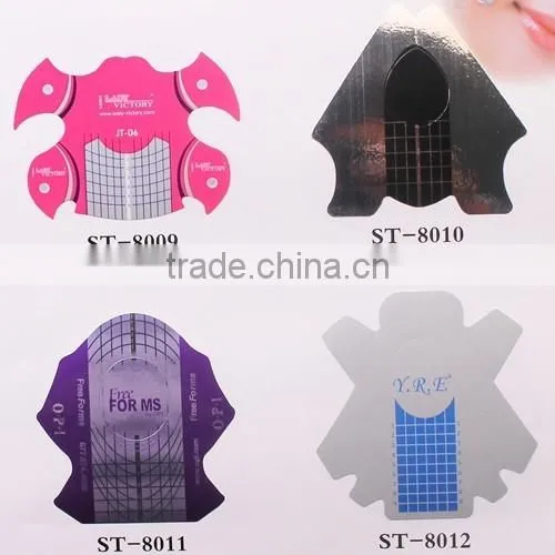 ST-8001-8036 defferent new designs Nail Art Tips Extension Forms nail nail form YiWu