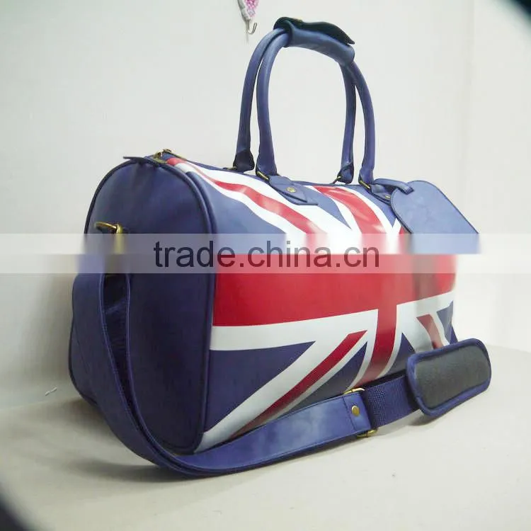Dongguan promotion travel bag new design tote bags large capacity leathe bag