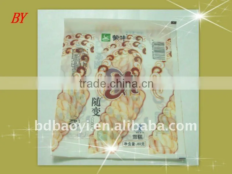 frozen plastic bags for ice cream packaging alibaba China