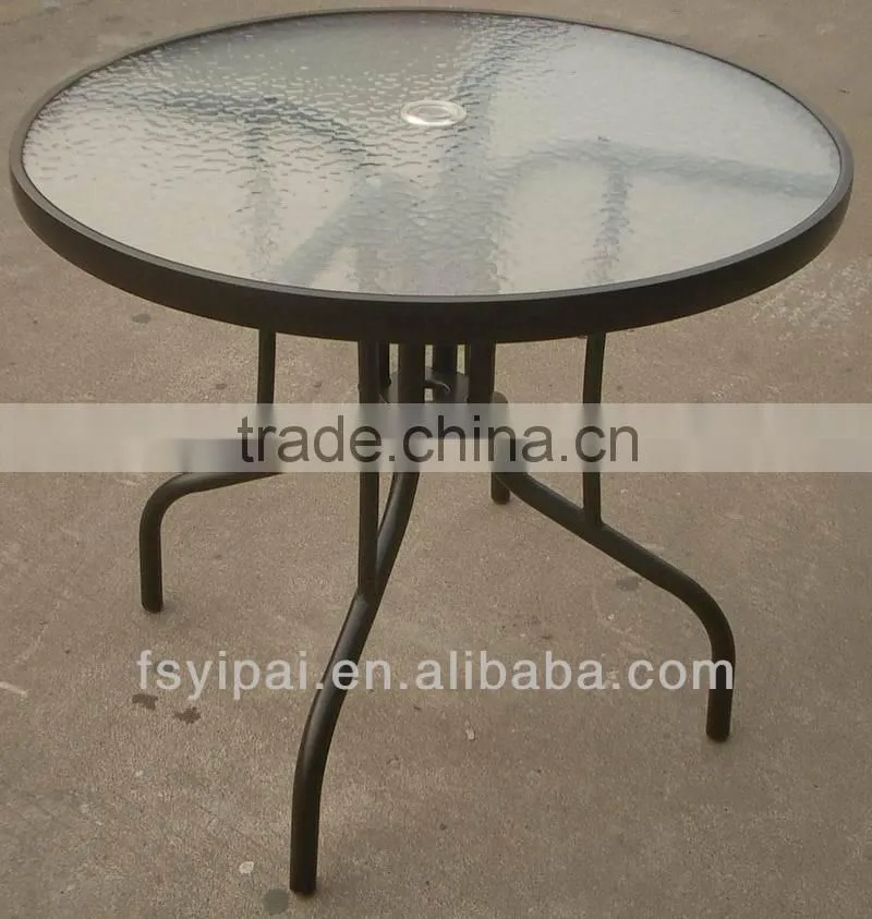 aluminum with glass dining table for sales YT40B