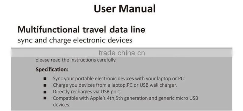 Multi-Function Swiss Army Knife Creative Usb Data Cable For Electronic Equipment