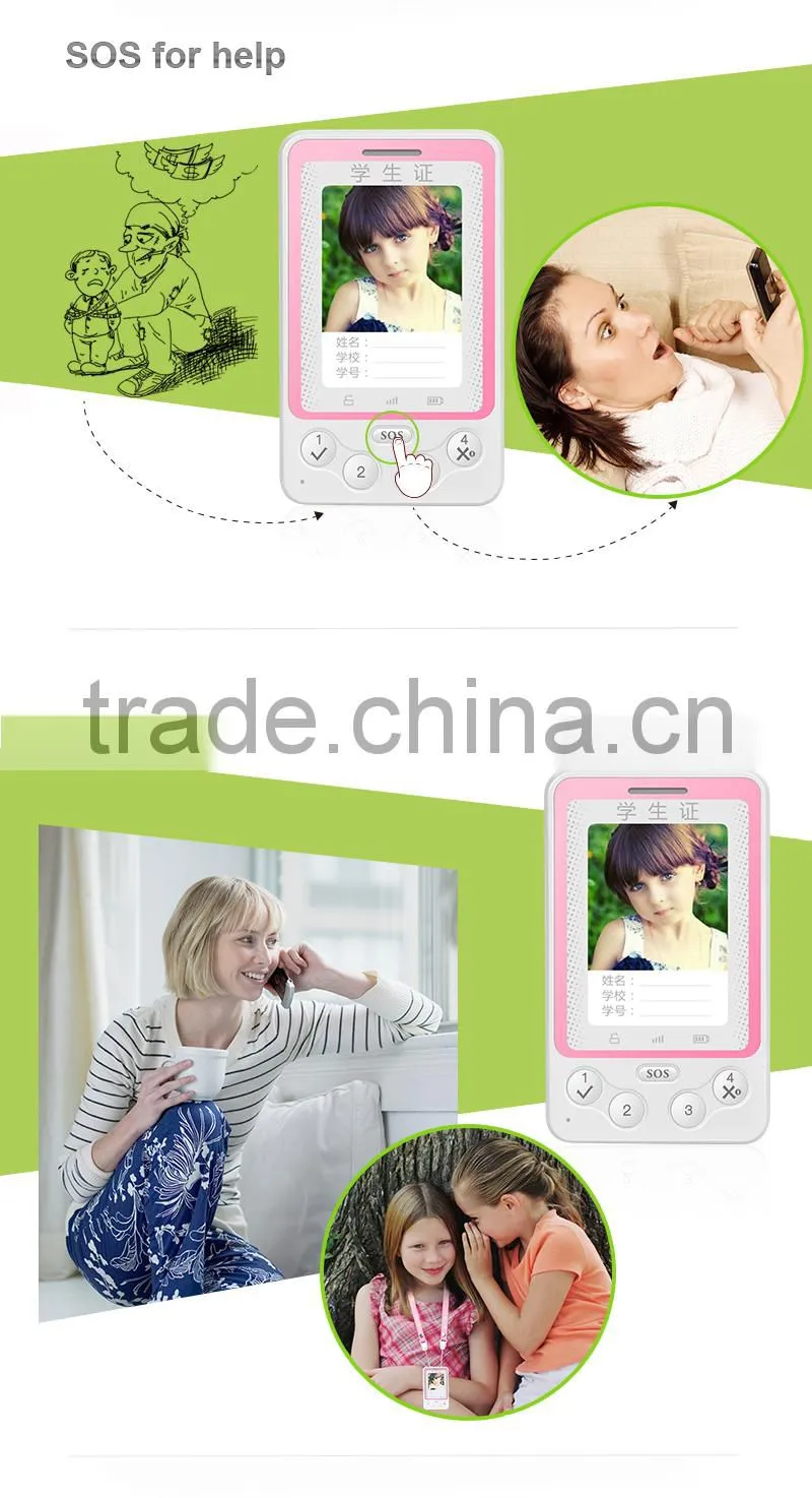 2015 New Arrival Smart GPS kids Tracker With long standby battery For Anti-lost