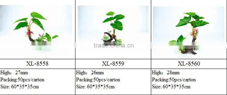 Chian wholesale home fish tank decoration aquatic plastic