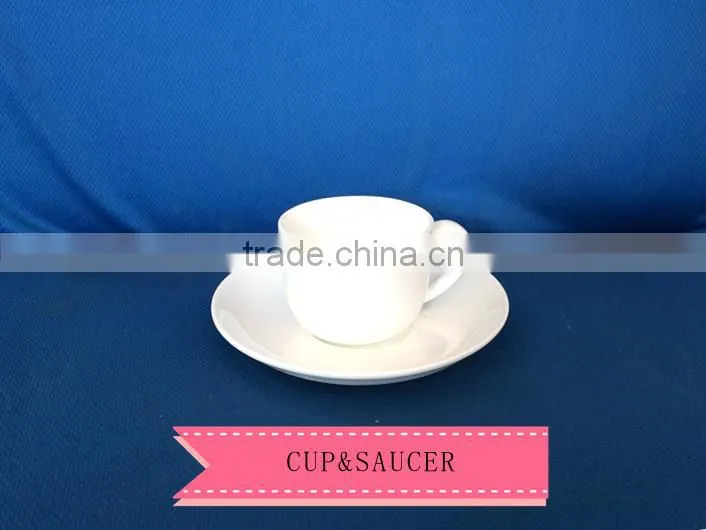 110cc ceramic porcelain Bone China coffee tea Cup&Saucer Set