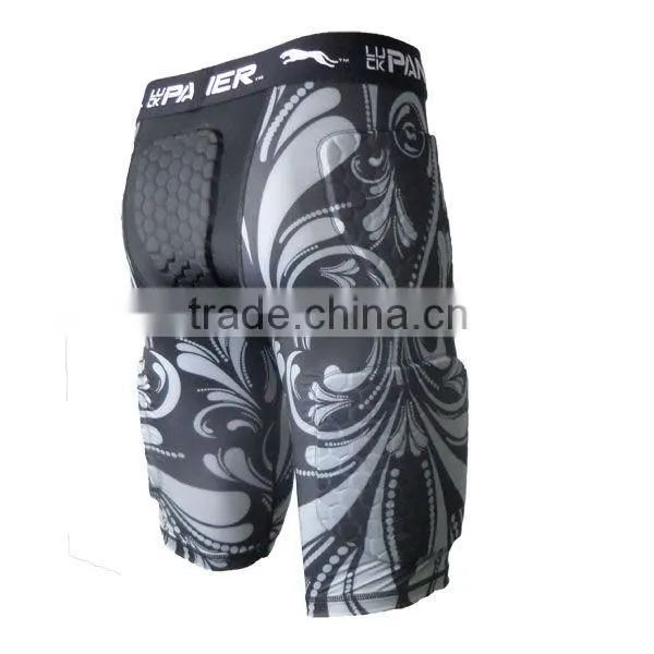 China Factory Compression Padded Short For American Football Rugby