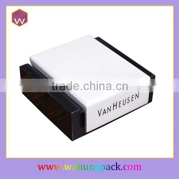 Luxury Wooden Cufflink Box Fashion Design Small Cufflink Storage Box