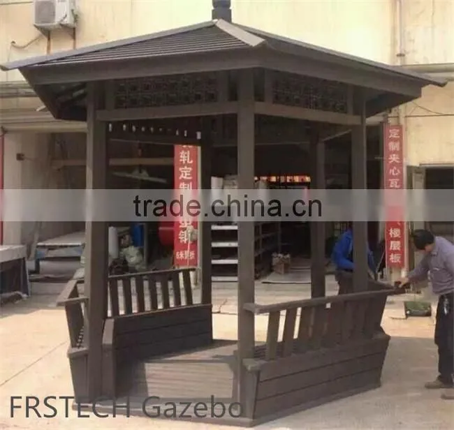outdoor WPC easy to install composite square wood tiles