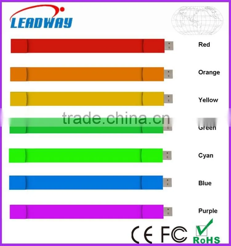 Bulk Purchasing Website Silicone Wristband USB Flash Drive with Printable Promotional Products
